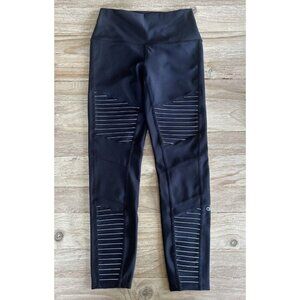 ALO Yoga High Waisted Moto 7/8 Legging Black Size Small